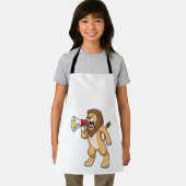 Lion with Microphone エプロン (インサイチュ)