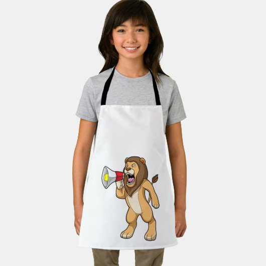 Lion with Microphone エプロン (インサイチュ)