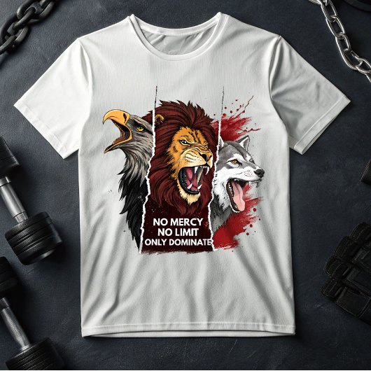 Lion Wolf Eagle T-Shirt – Savage Beast Mode Gym  Tシャツ