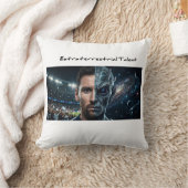 Lionel Messi Alien Goat - Modern Square Throw Pill クッション (ブランケット)