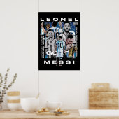 lionel messi, messi fan, messi art, messi jersey,  ポスター (キッチン)