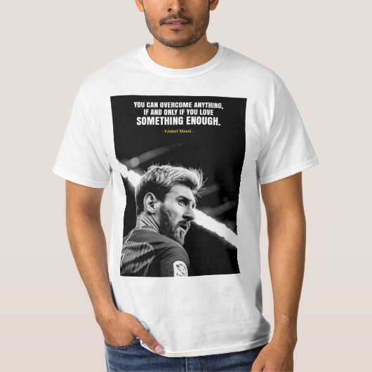 Lionel Messi quotes T-Shirt Tシャツ (正面)