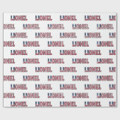 Lionel Vorname Name USA US Geschenkpapier Papier ラッピングペーパー (フラット)