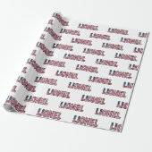 Lionel Vorname Name USA US Geschenkpapier Papier ラッピングペーパー (アンロールド)