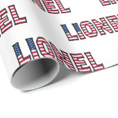 Lionel Vorname Name USA US Geschenkpapier Papier ラッピングペーパー (ロールコーナー)