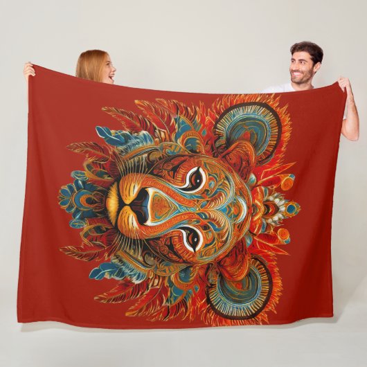 Lioness 01 フリースブランケット (インサイチュ)