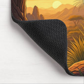 Lioness among a wilderness setting マウスパッド (コーナー)