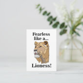 Lioness Animal Fearless  名刺 (スタンド正面)