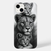 Lioness & Cubs Case-Mate iPhoneケース (裏面)