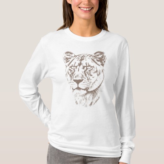 Lioness Illustration Tシャツ (正面)