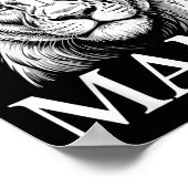 Lioness Mama Lion Animal Lioness Women Lioness ポスター (角)