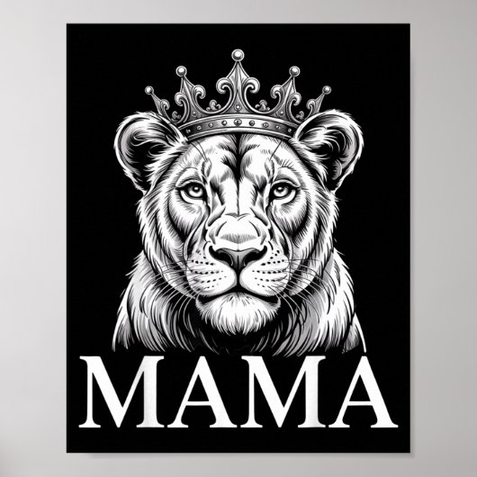 Lioness Mama Lion Animal Lioness Women Lioness ポスター (正面)