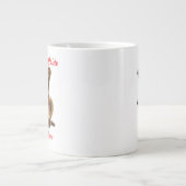 Lioness Mom and Cub Personalized Jumbo Mug ジャンボコーヒーマグカップ (正面)