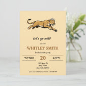 Lioness Queen Bachelorette Party Invitation 招待状 (スタンド正面)