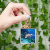 LionfishまたはPterois Miles、海リーフフィッシュ キーホルダー (手)