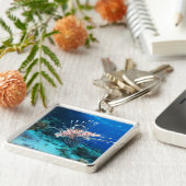 LionfishまたはPterois Miles、海リーフフィッシュ キーホルダー (側面)