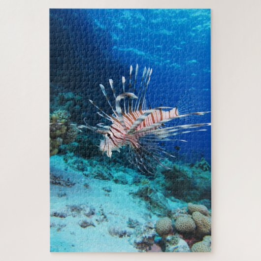 LionfishまたはPterois Miles、海リーフフィッシュ ジグソーパズル (縦)