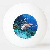 LionfishまたはPterois Miles、海リーフフィッシュ 卓球ボール (裏面)