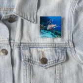 LionfishまたはPterois Miles、海リーフフィッシュ 缶バッジ (インサイチュ)