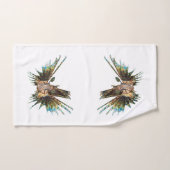 Lionfish -抽象デザイン – 写真の切り取り | バスタオルセット (ハンドタオル)