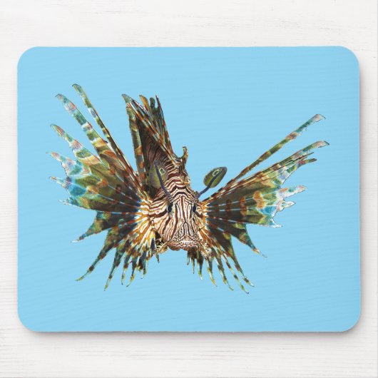 Lionfish -抽象デザイン – 写真の切り取り | マウスパッド (正面)