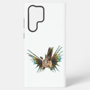 Lionfish -抽象デザイン – 写真の切り取り samsung galaxy s22 ultraケース