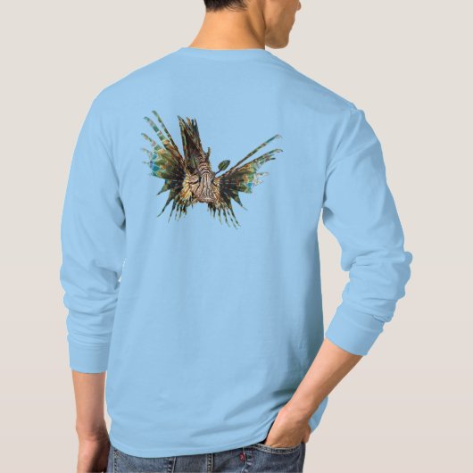 Lionfish -抽象デザイン – 写真の切り取り | tシャツ (裏面)