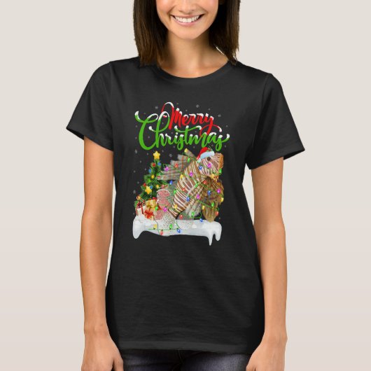Lionfish   Xmas Decorations Santa Lionfish Christm Tシャツ (正面)