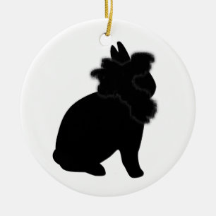 Lionheadの黒いオーナメント セラミックオーナメント