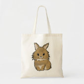 Lionhead bunny sitting  トートバッグ (正面)