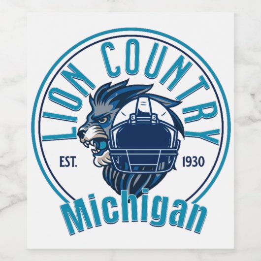 Lions country  ワインラベル (シングルラベル)