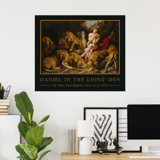 Lions’ Den art poster ポスター (ホームオフィス)