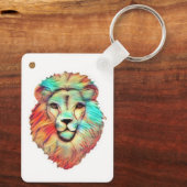  Lion's Head Mens Keyring Keychain キーホルダー (裏面)
