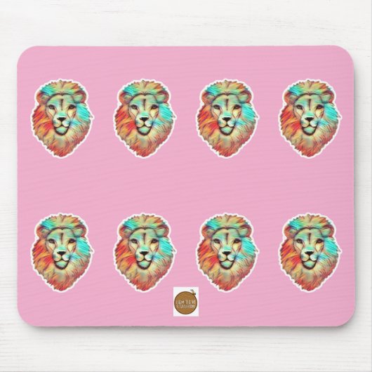 Lion's Head Mouse Mat マウスパッド (正面)