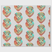 Lion's Head Wrapping Paper ラッピングペーパー (フラット)
