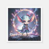 Liora – 星からのクリスタルハート スタンダードカクテルナプキン (正面)