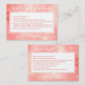 Lip製品ディストリビュータのアプリケーションの指示 名刺 (正面/裏面)