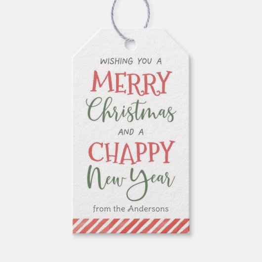 Lip Balm Christmas Holiday ギフトタグ (正面)