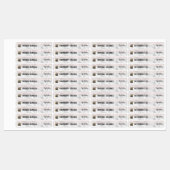 Lip Balm Mascaraエレガントロゴ製品ラベル ラベル (シート)