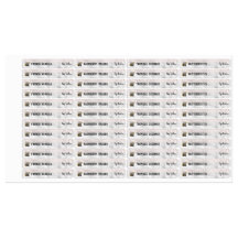 Lip Balm Mascaraエレガントロゴ製品ラベル