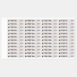 Lip Balm Mascaraエレガントロゴ製品ラベル ラベル