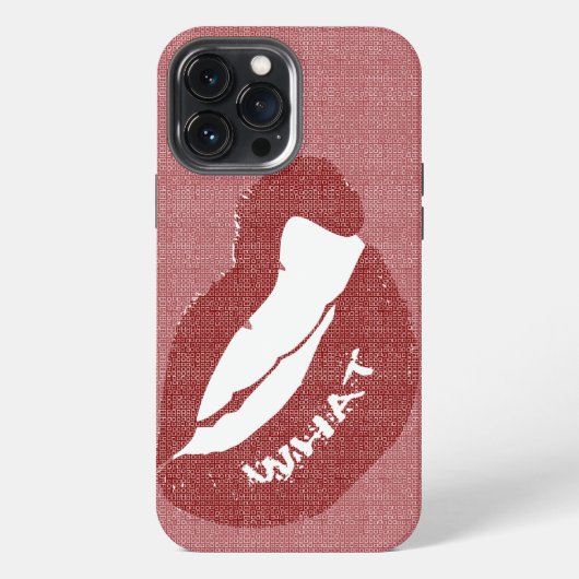 Lip Bite WHAT Case-Mate iPhoneケース iPhone 13 Pro Maxケース (裏面)