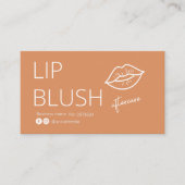  Lip Blush Tattoo Aftercare Advice Card 名刺 (正面)