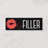 Lip filler, makeup artist スキニー名刺 (正面)