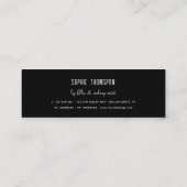 Lip filler, makeup artist スキニー名刺 (裏面)