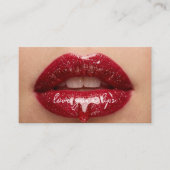 Lip filler, makeup artist 名刺 (正面)