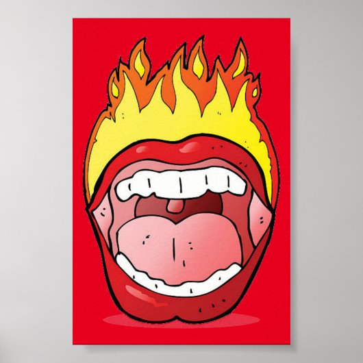 Lip on Fire 20" x 24"ポスター ポスター (正面)