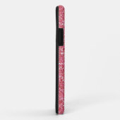 Lipglossのピンクのグリッター Case-Mate iPhoneケース (裏面/右)