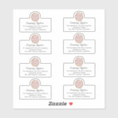 Lipgloss独自のロゴ原料ビジネスステッカー シール (シート)