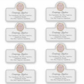 Lipgloss独自のロゴ原料ビジネスステッカー シール (正面)